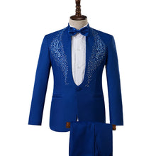 Load image into Gallery viewer, Men's Stand Collar Rhinestones Suit