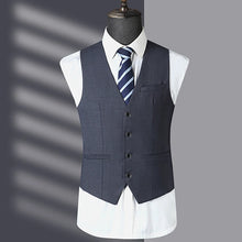 Load image into Gallery viewer, Dark Grey Men&#39;s Jacket + Vest + Pants