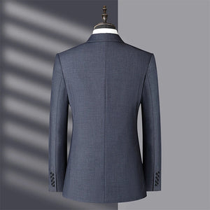 Dark Grey Men's Jacket + Vest + Pants